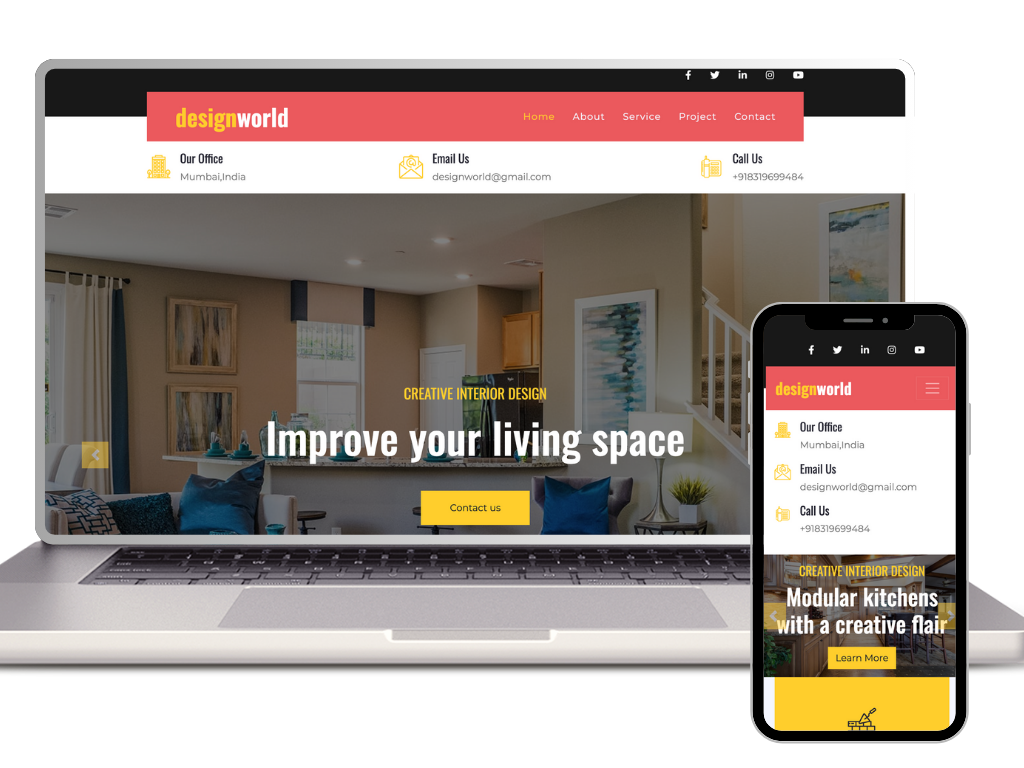 Interior design website