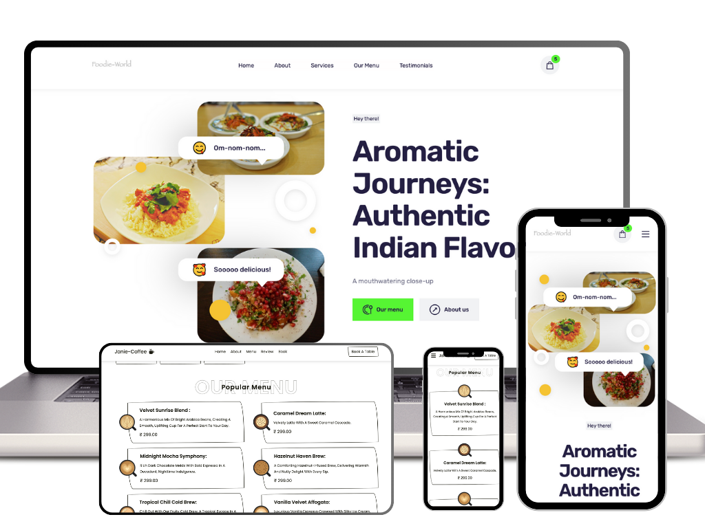 Restaurant and hotel website